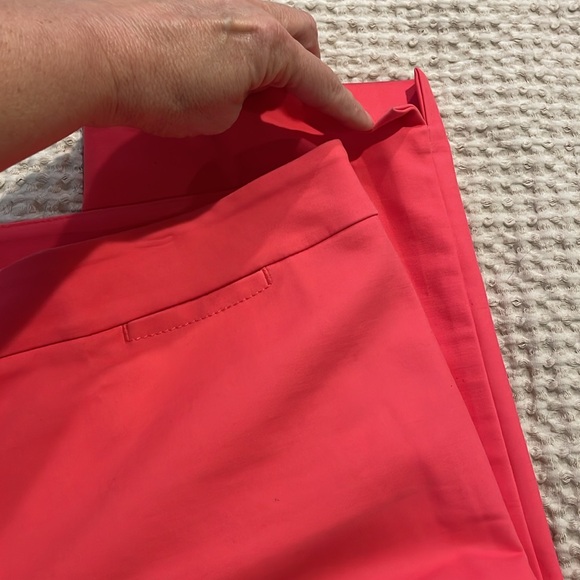 Talbots Petites Size 14p Pink Straight Leg Ankle Pants with Tailored Waistband - Picture 2 of 10
